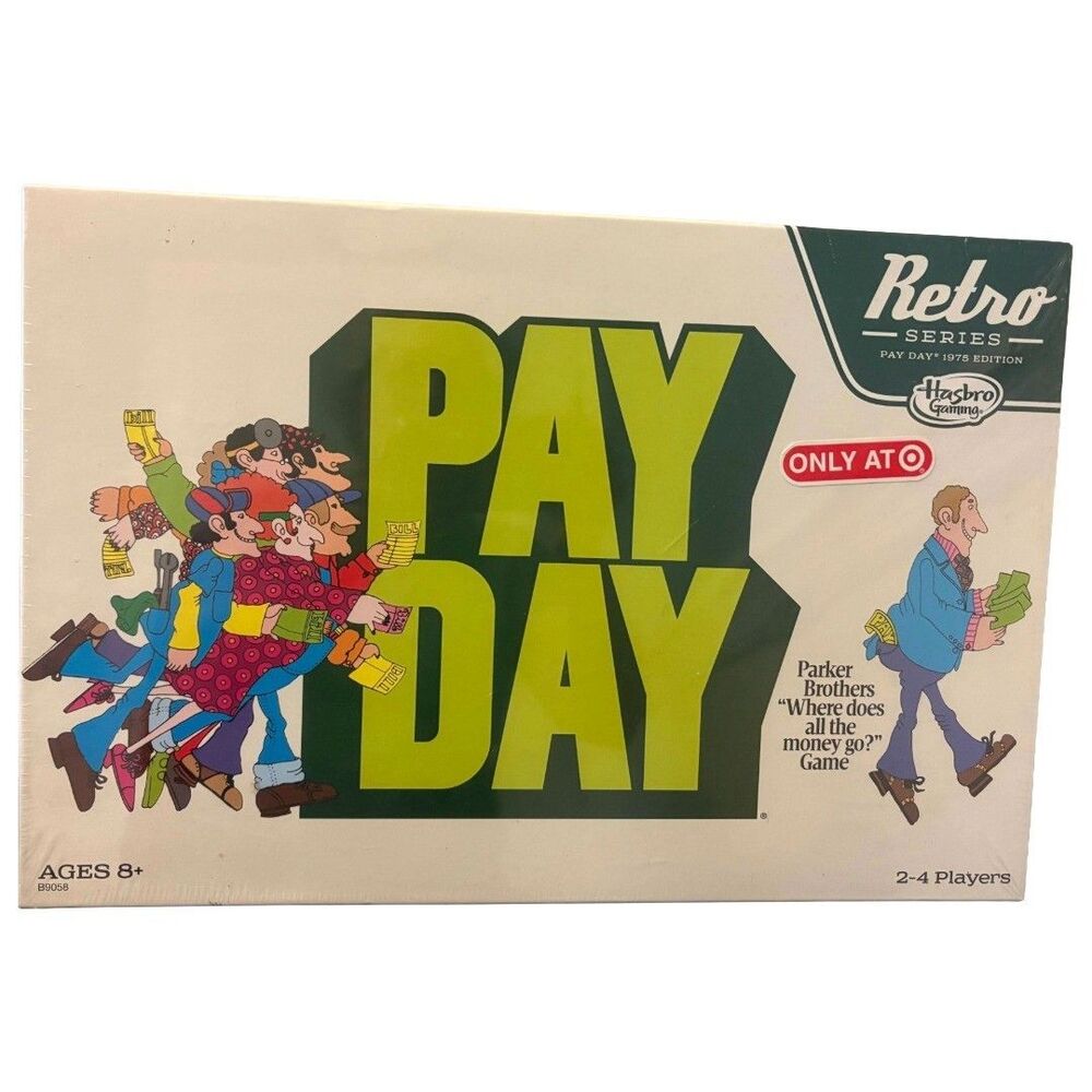 Hasbro Retro Series Pay Day Board Game Target Edition 2015 New Sealed